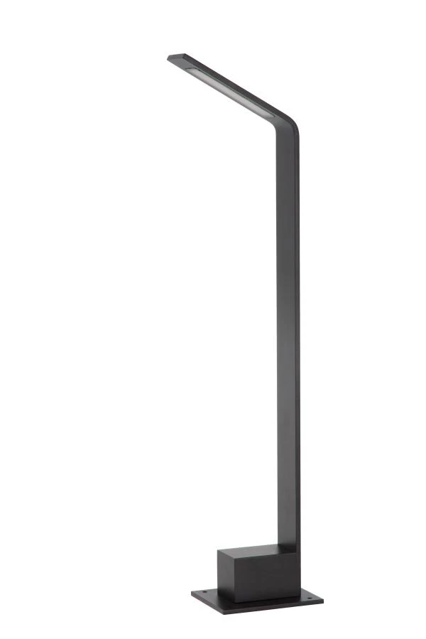 Lucide LAWFORD - Borne extérieur - LED - 1x6W 3000K - IP54 - Noir - éteint